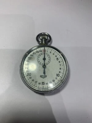 £55 • Buy Vintage Heuer Circa 1958 Stopwatch Mechanical. Working But In Used Condition