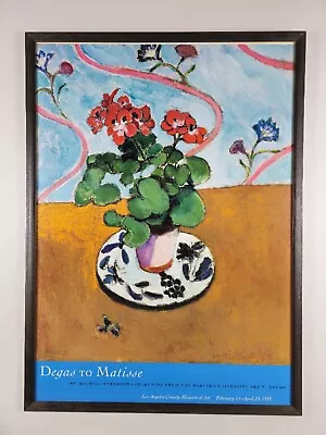 Large Henri Matisse Los Angeles Museum Of Art Gallery Exhibition Poster - Framed • $900