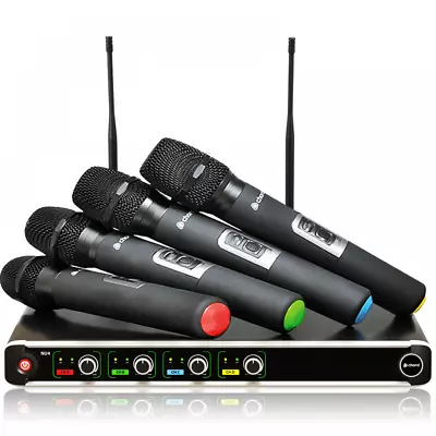 Chord NU4 Quad Wireless Microphone System UHF Handheld Licence Free SALE PRICE • £279