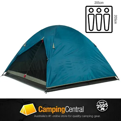 $63.99 • Buy OZTRAIL TASMAN 3 Dome Hiking 3 Man Person Tent  NEW