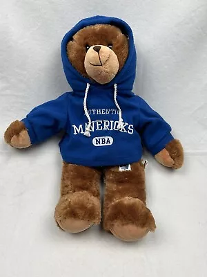 2006 Authentic NBA Dallas Mavericks Stuffed Plush Bear Blue Hoodie Sweatshirt • $9.90