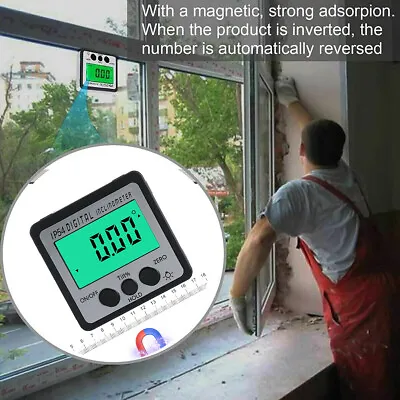 £10.99 • Buy Magnetic Digital 360°Level Angle Finder Protractor Inclinometer Bevel Gauges