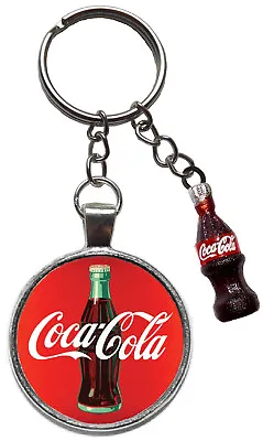 Coca Cola Coke Bottle Keyring Figure Fizzy Drink Keychain • £3.60