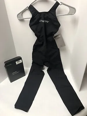 $34 • Buy Dolfin Platinum 2 Black Fina Approved Full Body Technical Swimsuit Size 24
