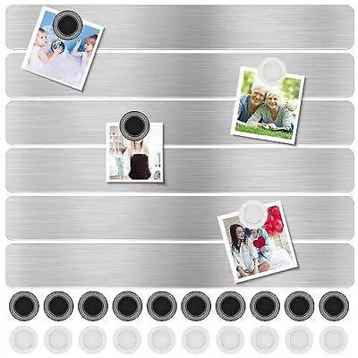 Magnet Bulletin Board 6 Pcs Metal Magnet Boards Frameless Magnetic Stainless • $17.49