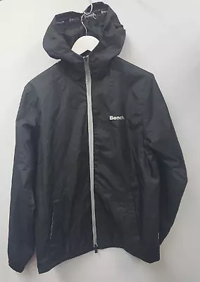 Bench Mens Jacket Size Medium Full Zip Travel Windbreaker Black • $16.09