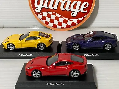 Kyosho 1/64 Ferrari F12berlinetta 2012 Diecast Yellow Red Purple • $30