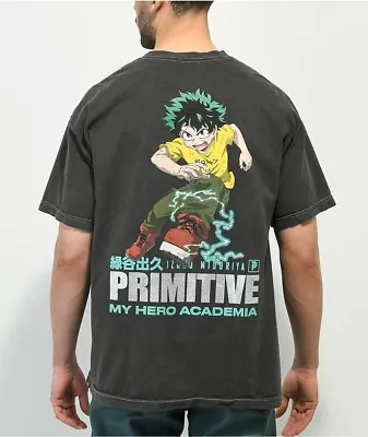 Primitive Skate Men's X My Hero Academia Full Cowl Vintage Wash Tee T-Shirt • $23.99