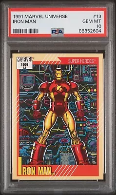 1991 Marvel Universe #13 Iron Man PSA 10 • $100