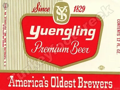 $14.99 • Buy Yuengling Premium Beer Label 9  X 12  Metal Sign