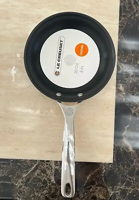 Le Creuset Signature Stainless Steel Frying Pan Omelette Pan 20cm Brand New • £110