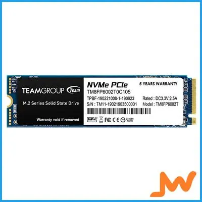 $142 • Buy Team Group MP33 M.2 2TB PCIe NVMe Gen3 SSD [TM8FP6002T0C101]