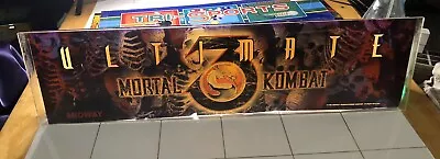 Ultimate Mortal Kombat 3 Marquee Vintage Arcade 1995 • $79.99