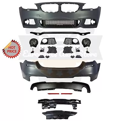 Bmw F10 Msport Style Front & Rear Bumper W/ Fogs For 11-13 Bmw F10 535 4d No Pdc • $998