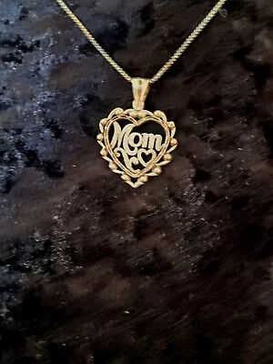 Mom Heart Pendant Necklace • $10