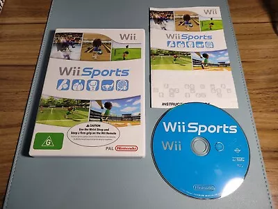 Wii Sports  Nintendo Wii (complete) LIKE NEW / MINT DISC  AUS PAL • $10