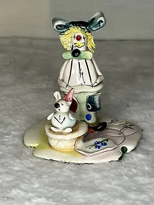 Vintage Zampiva Figurine Clown Bunny Spaghetti Hair Signed Made In Italy • $9.99