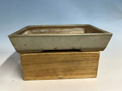 Cream Glazed Vintage Japanese Made Bonsai Tree Pot 13” Old One! • $228