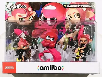 $139.95 • Buy Nintendo Amiibo Splatoon Pink Girl, Pink Octopus, Pink Boy BNIB MINT