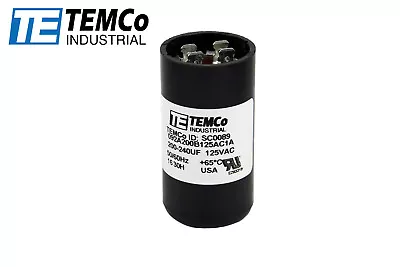 TEMCo 200-240 Uf/MFD 110-125 VAC Volts Round Start Capacitor 50/60 Hz -Lot-1 • $13.95