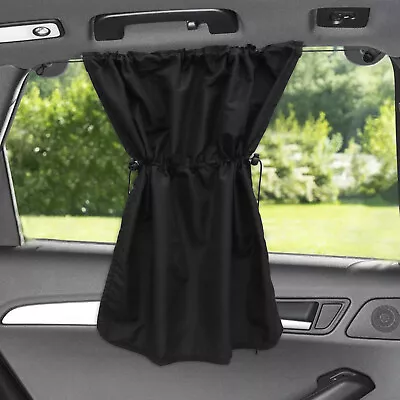 2Pcs Car Window Curtain Sunshade Universal Baby VIP Van SUV UV Visor Kit Black♪- • $15.69