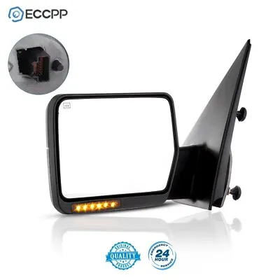 Power Mirror For 2004-2006 Ford F-150 Driver Side Textured Black Manual Folding • $55.99