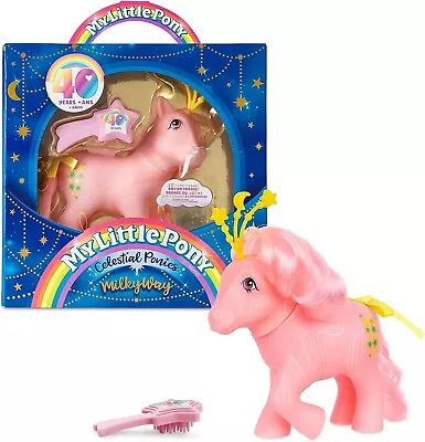 My Little Pony Celestial Ponies Milky Way Figure 4  Retro 40th Anniversary 2023 • $44.95