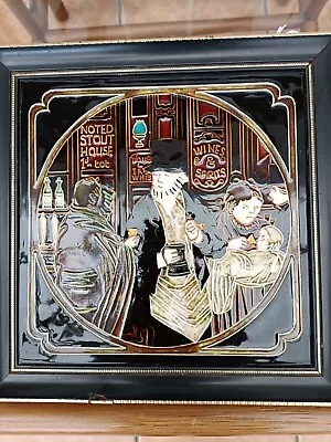 Maws & Co Majolica Tile Of Victorian Pub • $18.65