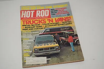 Vintage August 1974 Hot Rod Magazine - Trucks 'N Vans On Cover • $4.95