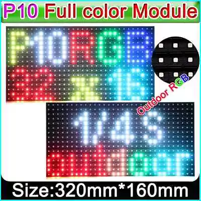 P10 LED Display Panel Module RGB  32x16 Pixel 320x160mm • $53.09