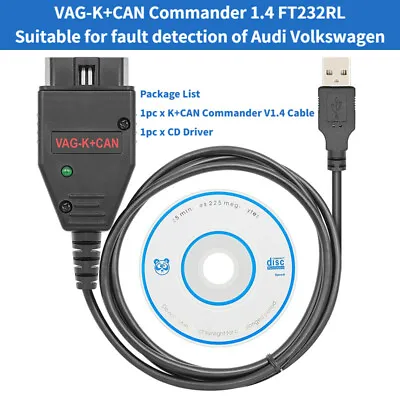 $31.99 • Buy VAG-K+CAN Commander 1.4 FT232RL Suitable For Fault Detection Of Audi Volkswag