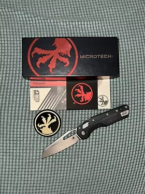 Microtech MSI S/E Frag G-10 Black Stonewash Standard 210-10 FRGTBK • $325