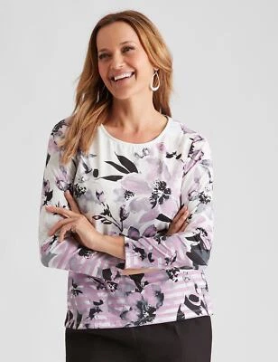 $19.43 • Buy Millers Long Sleeve Printed With Heatseal Top Womens Clothing  Tops T-Shirt