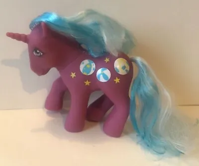 HASBRO Vintage My Little Pony-1985 G1 Beach Ball-Sunshine-Purple Unicorn • $23