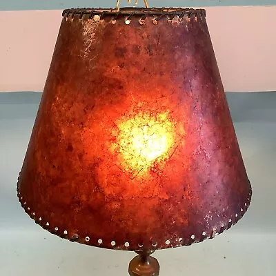 Vintage Mica Lamp Shade 8”H 6” Top 12” Bottom • $39