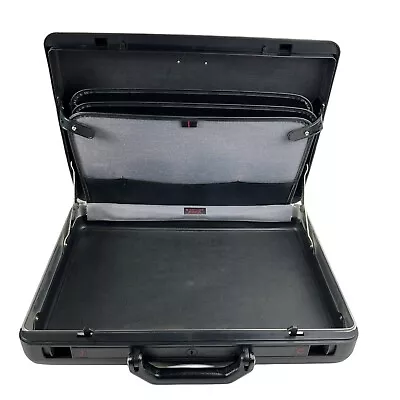 Vintage Samsonite Briefcase Broker GL Black Hard Shell Attache Brief Case No Key • $29.69