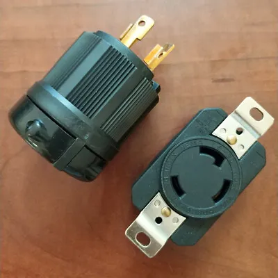 $14.49 • Buy 30 Amp 250 Volt Male Female Twist Lock 3 Wire Plug Nema L6-30P L6-30R