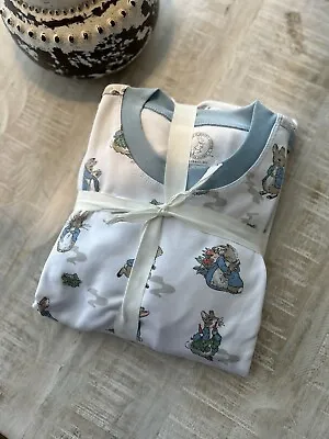 Pottery Barn Kids Peter Rabbit ADULT XS 2 Piece Pajama Set FLAW READ! NWOT OB • $26.95