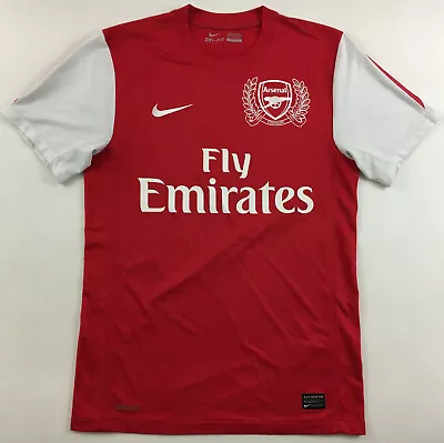 £29.99 • Buy Arsenal London 2011 2012 125 Years Home Red Shirt Jersey Nike Soccer Maillot S