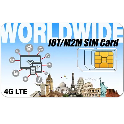 SpeedTalk IoT Data Internet SIM Card M2M -12 Months Service 64kbps 4G Devices  • $12