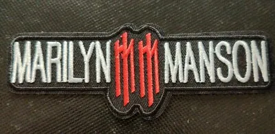 Marilyn Manson Horror Shock Rock Band Logo Patch Crest FREE SHIPPING  • $5.99