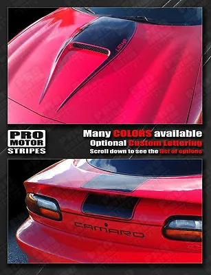 Chevrolet Camaro 1998-2002 Manta Ray Hood Scoop And Rear Stripes (Choose Color) • $59.50