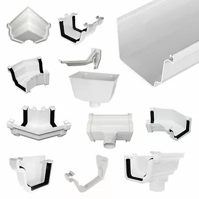 Ogee Gutter Marshall Tufflex UPVC Plastic Rainwater Guttering System Plus • £8.98