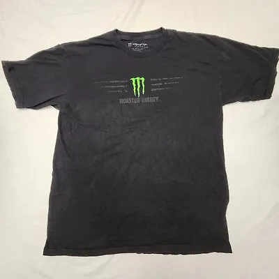 Monster Energy T-Shirt Black Unleash The Beast Men's Large Short Sleeve • $23.99