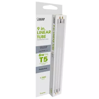 Feit Electric F6T5/CW/RP 6W 4100K Cool White G5 Base T5 Fluorescent Linear Bulb • $7.35