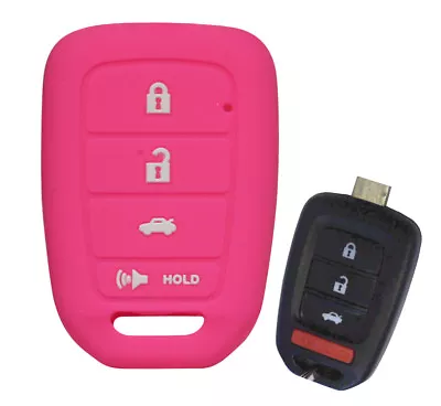 Honda Key Fob Silicone Rubber Remote Cover Civic Accord CR-V HR-V 2018 2017 16 • $8.99