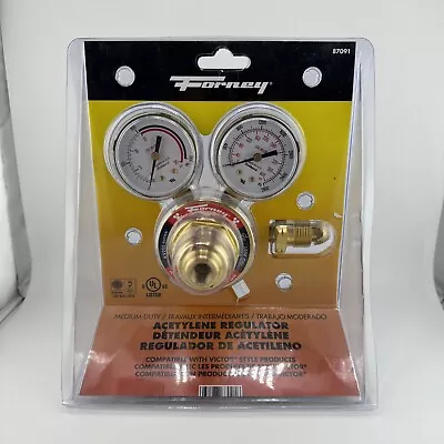 Forney 87091 Medium-Duty Acetylene Regulator Compatible With Victor Style • $54.99