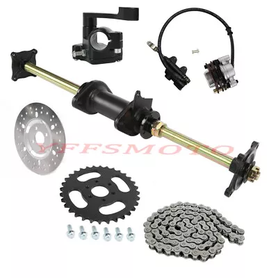 32'' Rear Shaft Axle Kits Sprocket Foot/Hand Brake For GY6 Go Kart 4 Wheeler ATV • $48.22