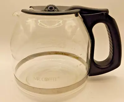 Mr. Coffee 12 Cup Replacement Glass Carafe Coffee Pot Black Handle And Top • $10.99