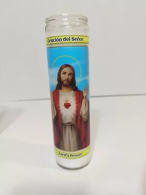 Lord's Prayer Candles Unscented 2 X 8  Tall Prayer Vigil  Candle • $3.79